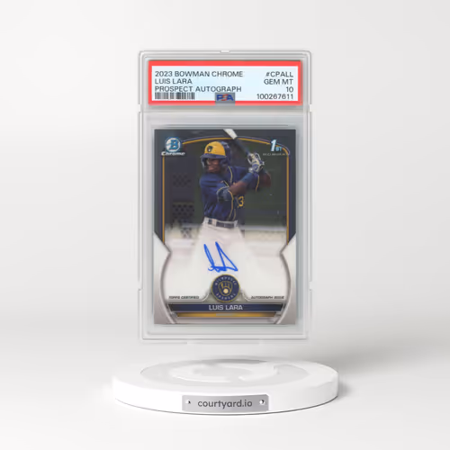 2023 Bowman Chrome Prospect Autographs #CPALL Luis Lara (PSA 10 GEM MINT)