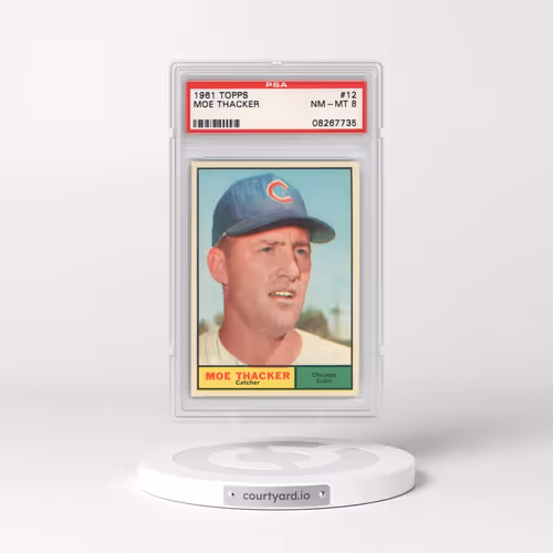 1961 Topps #12 Moe Thacker (PSA 8 NM-MT)
