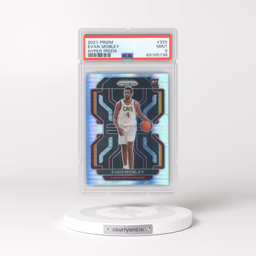 2021 Panini Prizm #325 Evan Mobley - Hyper Prizm (PSA 9 MINT)