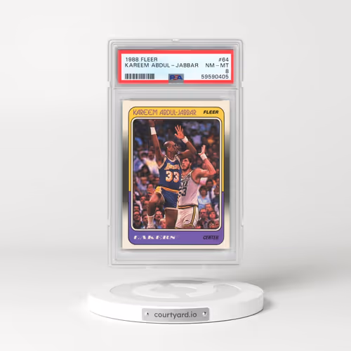 1988 Fleer #64 Kareem Abdul-Jabbar (PSA 8 NM-MT)