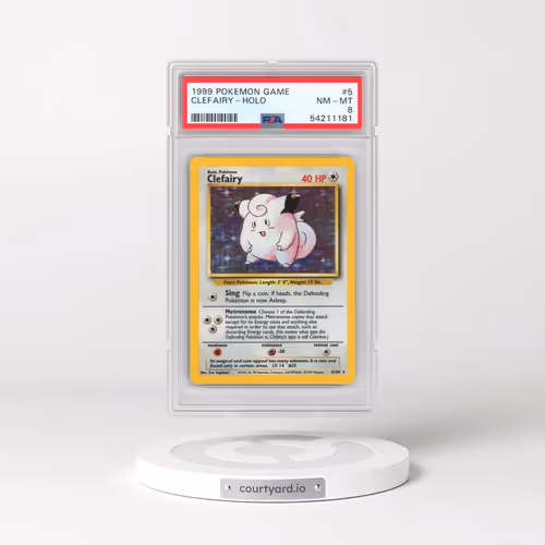 1999 Pokémon Game #5 Clefairy - Holo (PSA 8 NM-MT)
