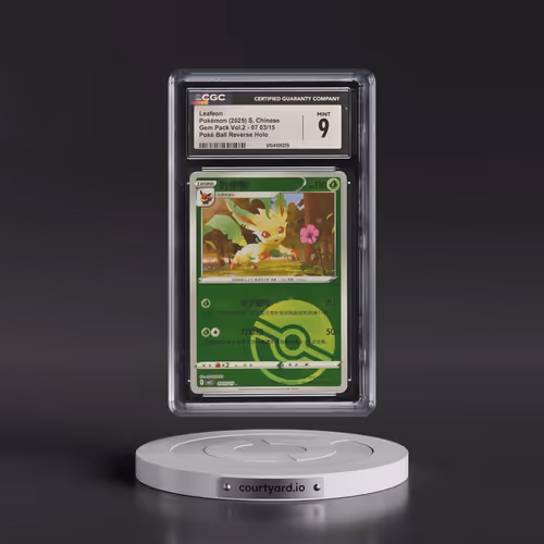 2025 Gem Pack Volume 2 - CBB2C - Simplified #07 03/15 Leafeon - Reverse Holo Poké Ball (CGC 9 MINT)