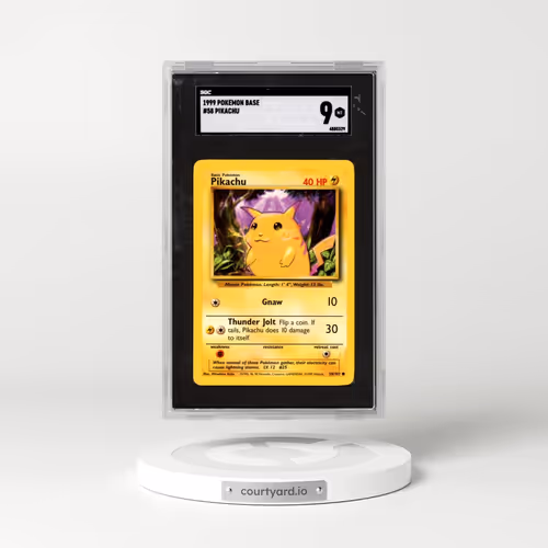 1999 Pokémon Base #58 Pikachu - Yellow Cheeks (SGC 9 MINT)