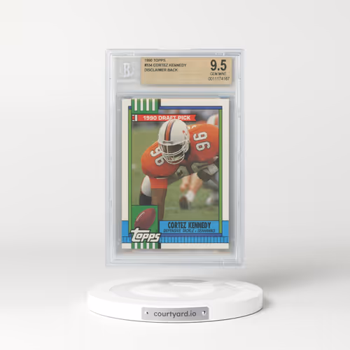 1990 Topps #334 Cortez Kennedy - Disclaimer Back (BGS 9.5 GEM MINT)