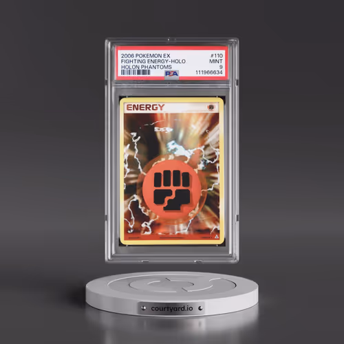 2006 Pokémon EX Holon Phantoms #110 Fighting Energy - Holo (PSA 9 MINT)