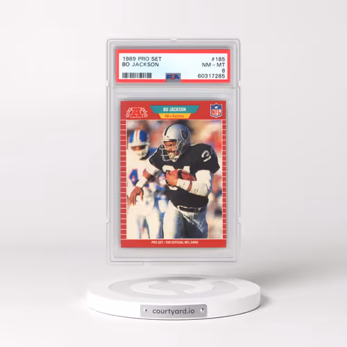 1989 Pro Set #185 Bo Jackson (PSA 8 NM-MT)