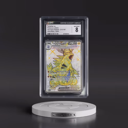 2023 Obsidian Flames - OBF EN #211/197 Tyranitar ex - Ultra Rare Holo (CGC 8 NM-MT)