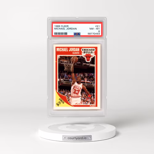 1989 Fleer #21 Michael Jordan (PSA 8 NM-MT)