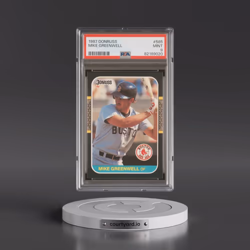 1987 Donruss #585 Mike Greenwell (PSA 9 MINT)