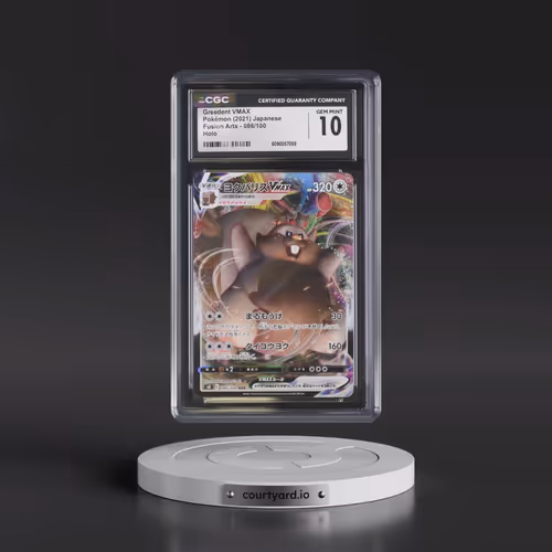 2021 Fusion Arts #086/100 Greedent VMAX - Holo (CGC 10 GEM MINT)