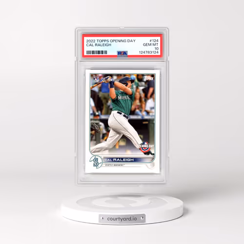 2022 Topps Opening Day #124 Cal Raleigh (PSA 10 GEM MINT)