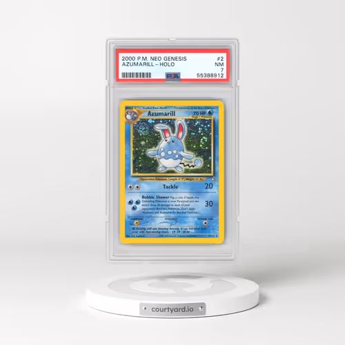 2000 Pokémon Neo Genesis #2 Azumarill - Holo (PSA 7 NM)
