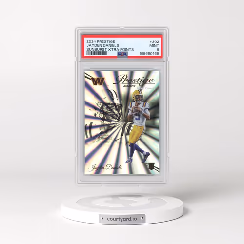 2024 Panini Prestige #302 Jayden Daniels - Sunburst Xtra Points (PSA 9 MINT)