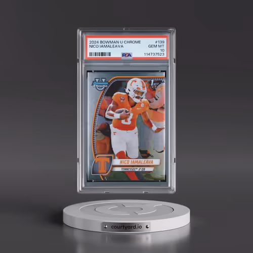 2024 Bowman University Chrome #139 Nico Iamaleava (PSA 10 GEM MINT)