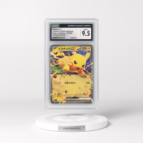 2024 Battle Academy #018/066 Pikachu ex - Pikachu ex Deck (CGC 9.5 MINT+)