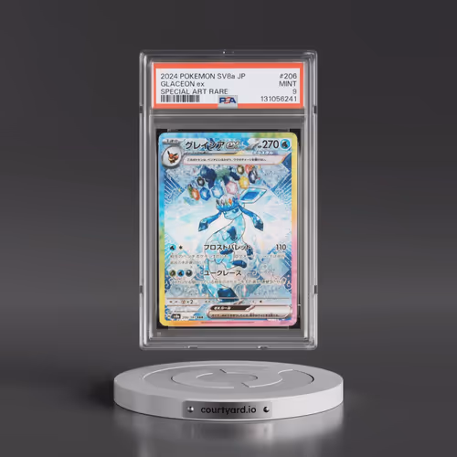 2024 Pokémon Sv8a-Terastal Fest EX #206 Glaceon EX - Holo Special Art Rare (PSA 9 MINT)