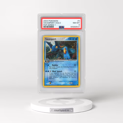 2004 Pokémon Pop Series 1 #5 Swampert - Holo (PSA 8 NM-MT)