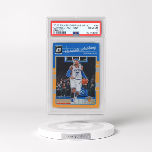 2016 Panini Donruss Optic #59 Carmelo Anthony - Orange (PSA 10 GEM MINT)