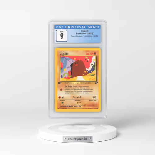 2000 Team Rocket #52/82 Diglett - 1st Edition 1st Edition (CGC 9 MINT)