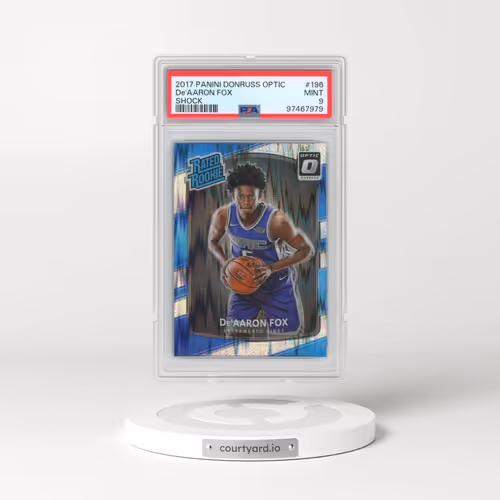 2017 Panini Donruss Optic #196 DE'Aaron Fox - Shock (PSA 9 MINT)