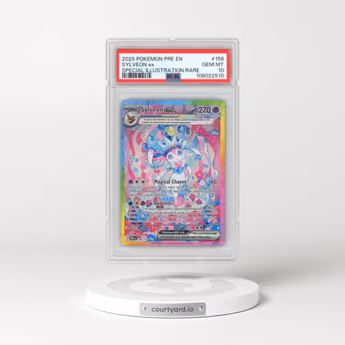 2025 Pokémon Pre EN-Prismatic Evolutions #156 Sylveon EX - Holo Special Illustration Rare (PSA 10 GEM MINT)