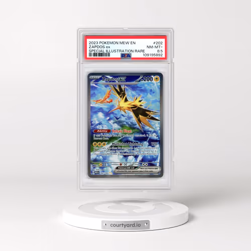 2023 Pokémon Mew EN-151 #202 Zapdos EX - Holo Special Illustration Rare (PSA 8.5 NM-MT+)