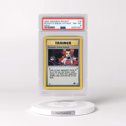 2000 Pokémon Rocket #16 Rocket's Sneak Attack - Holo (PSA 8 NM-MT)