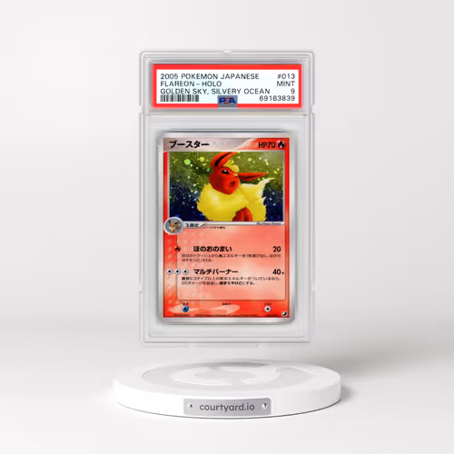 2005 Pokémon Golden Sky, Silvery Ocean #013 Flareon - Holo (PSA 9 MINT)