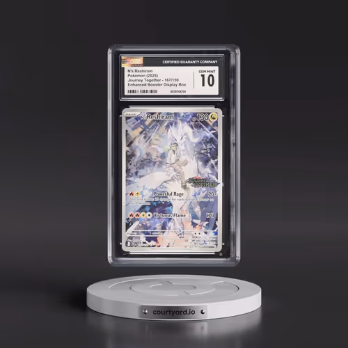 2025 Pokémon Jtg EN-Journey Together #167 N's Reshiram - Illustration Rare (CGC 10 GEM MINT)