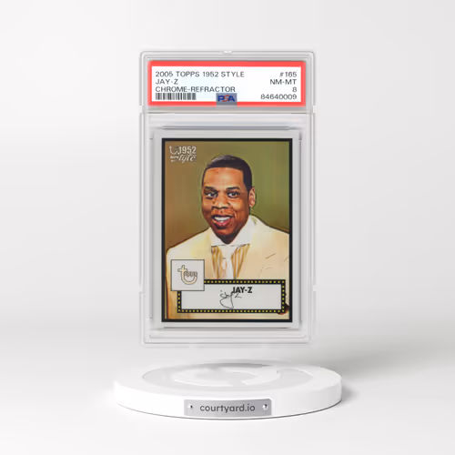 2005 Topps 1952 Style #165 Jay-Z - Chrome-Refractor (PSA 8 NM-MT)