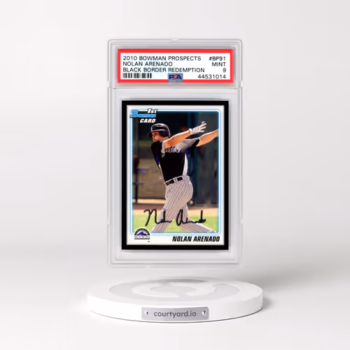 2010 Bowman Prospects #BP91 Nolan Arenado - Black Border Redemption (PSA 9 MINT)