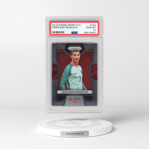2018 Panini Prizm World Cup #154 Cristiano Ronaldo (PSA 10 GEM MINT)