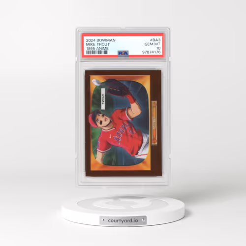 2024 Bowman 1955 Bowman Anime #BA3 Mike Trout (PSA 10 GEM MINT)