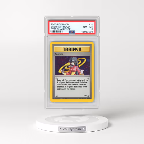 2000 Pokémon Gym Challenge #20 Sabrina - Holo (PSA 8 NM-MT)