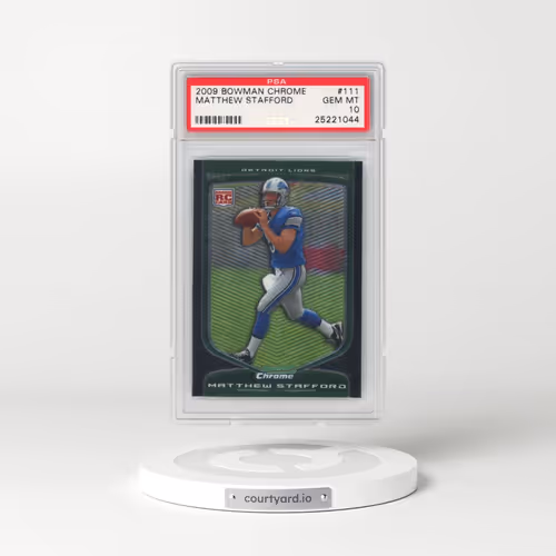 2009 Bowman Chrome #111 Matthew Stafford (PSA 10 GEM MINT)