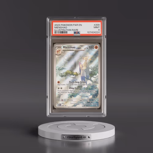 2023 Pokémon Par EN-Paradox Rift #200 Mienshao - Illustration Rare (PSA 9 MINT)