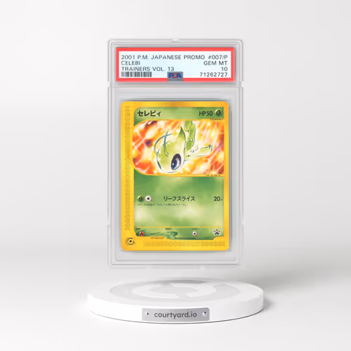 2001 Pokémon Promo #007/P Celebi - Trainers Vol. 13 (PSA 10 GEM MINT)