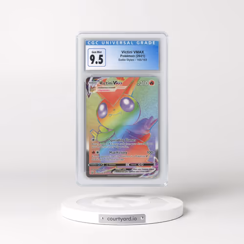 2021 Pokémon Sword & Shield Battle Styles #165 Victini Vmax - Full Art Secret (CGC 10 GEM MINT)