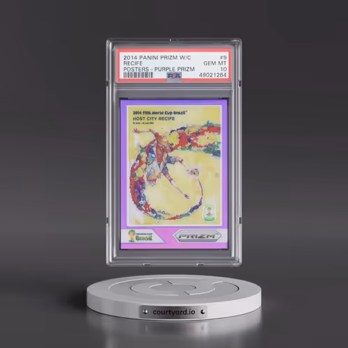 2014 Panini Prizm World Cup Posters #9 Recife - Purple Prizm (PSA 10 GEM MINT)