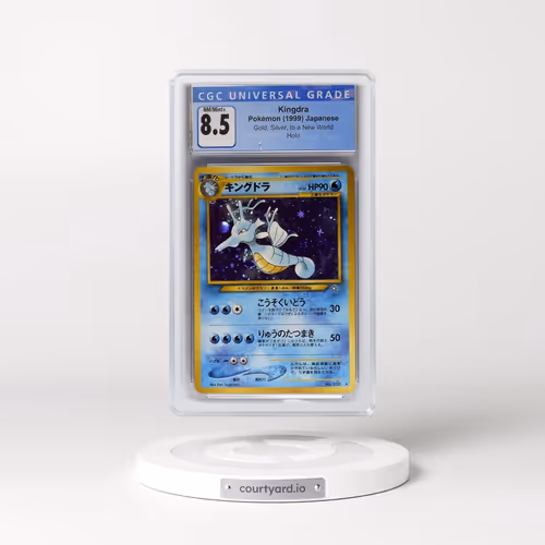 1999 Gold, Silver, to a New World Kingdra - Holo (CGC 8.5 NM-MT+)