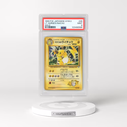 1999 Pokémon Gym 2 #26 LT. Surge's Raichu - Holo (PSA 9 MINT)