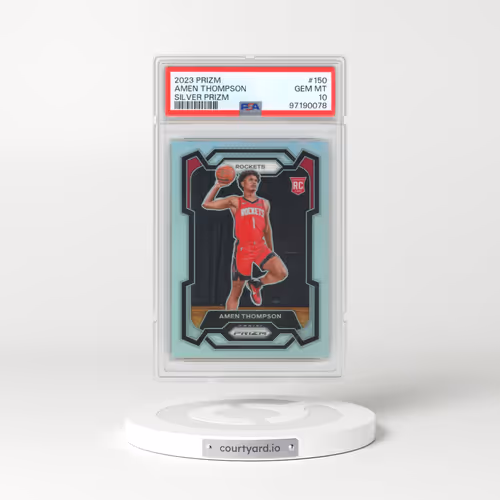 2023 Panini Prizm #150 Amen Thompson - Silver Prizm (PSA 10 GEM MINT)