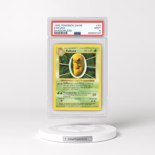 1999 Base Set #33 Kakuna - Shadowless (PSA 9 MINT)