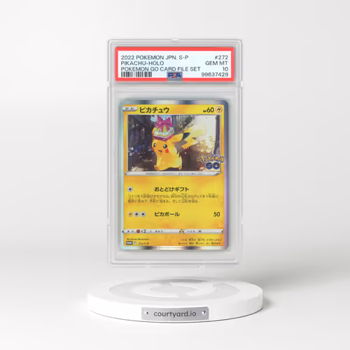 2022 Pokémon S Promo #272 Pikachu - Holo Pokemon Go Card File Set (PSA 10 GEM MINT)