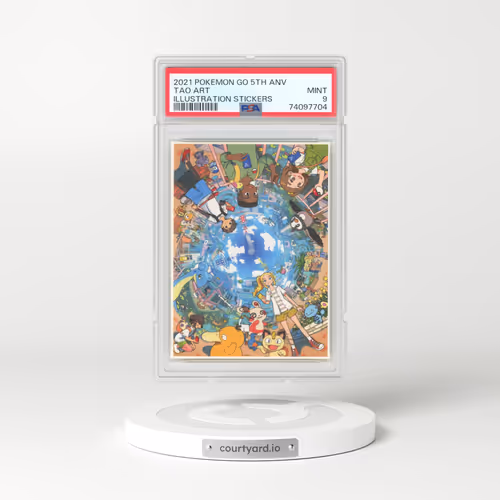 2021 Pokémon Go Tao Art - Full Art 5th Anniversary Illustration Stickers (PSA 9 MINT)