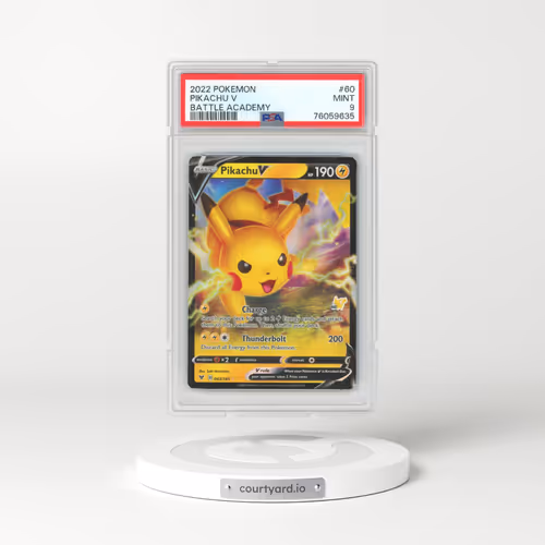 2022 Pokémon Battle Academy #60 Pikachu V - Holo (PSA 9 MINT)
