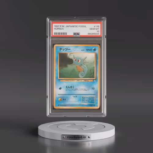 1997 Pokémon Fossil #116 Horsea (PSA 10 GEM MINT)