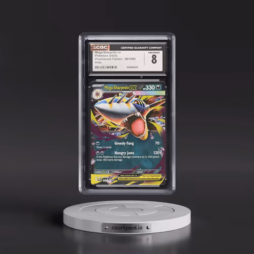 2025 Phantasmal Flames - PFL EN #061/094 Mega Sharpedo ex - Holo (CGC 8 NM-MT)