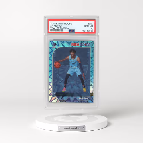 2019 Panini Hoops #259 Ja Morant - Teal Explosion (PSA 10 GEM MINT)