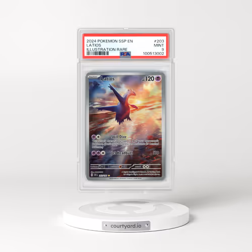 2024 Pokémon Ssp EN-Surging Sparks #203 Latios - Illustration Rare (PSA 9 MINT)